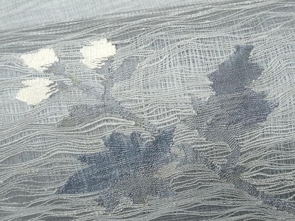 平和屋着物＊夏物 太鼓柄袋帯 すくい織 草花文 正絹 逸品 CAAW6938fb