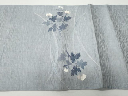 平和屋着物＊夏物 太鼓柄袋帯 すくい織 草花文 正絹 逸品 CAAW6938fb
