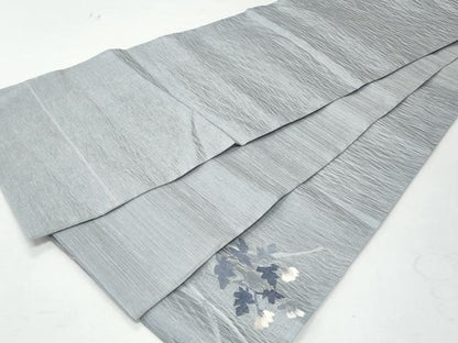 平和屋着物＊夏物 太鼓柄袋帯 すくい織 草花文 正絹 逸品 CAAW6938fb