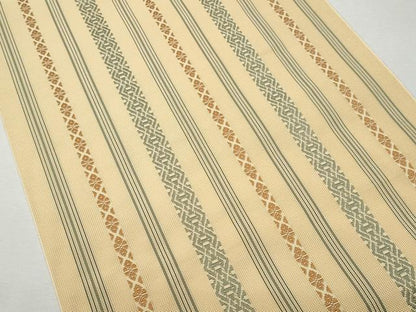 平和屋着物＊夏物 本場筑前博多織 八寸名古屋帯 紗献上 飴色 正絹 逸品 CAAW6941fb