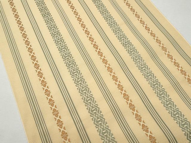 平和屋着物＊夏物 本場筑前博多織 八寸名古屋帯 紗献上 飴色 正絹 逸品 CAAW6941fb