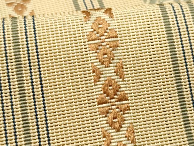 平和屋着物＊夏物 本場筑前博多織 八寸名古屋帯 紗献上 飴色 正絹 逸品 CAAW6941fb