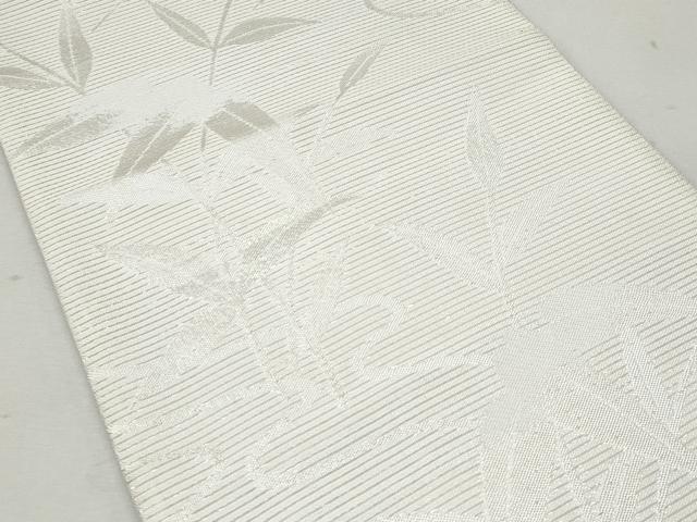 平和屋着物＊夏物 六通柄袋帯 枝葉文 銀糸 正絹 逸品 CAAW6950fb