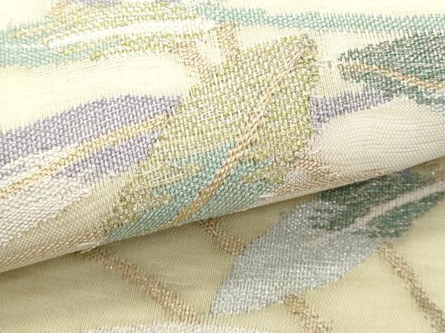 平和屋着物＊夏物 太鼓柄袋帯 絽綴れ 枝葉文 金銀糸 正絹 逸品 CAAW6953fb