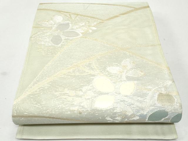平和屋着物＊夏物 六通柄袋帯 枝葉文 金糸 正絹 逸品 CAAW6957fb