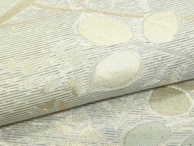 平和屋着物＊夏物 六通柄袋帯 枝葉文 金糸 正絹 逸品 CAAW6957fb