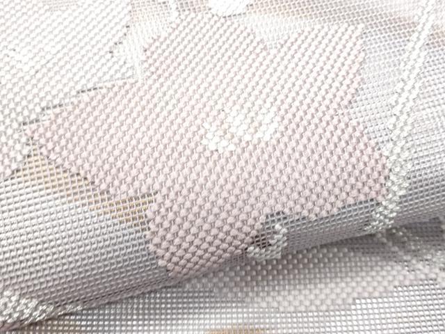 平和屋着物＊夏物 太鼓柄袋帯 芝草枝花文 銀糸 正絹 逸品 CAAW6960fb