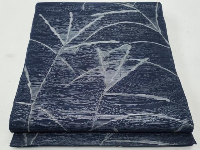 平和屋着物＊夏物 全通柄袋帯 草葉文 正絹 逸品 CAAW6961fb