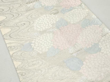 平和屋着物＊夏物 六通柄袋帯 紫陽花 銀糸 正絹 逸品 CAAW6962fb