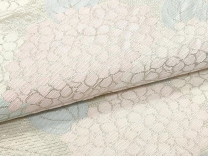 平和屋着物＊夏物 六通柄袋帯 紫陽花 銀糸 正絹 逸品 CAAW6962fb