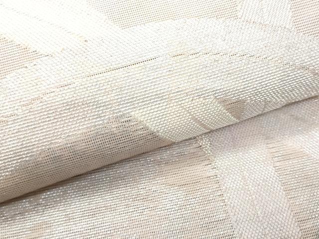 平和屋着物＊夏物 全通柄袋帯 芝草文 銀糸 正絹 逸品 CAAW6964fb