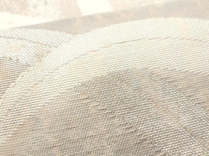 平和屋着物＊夏物 全通柄袋帯 芝草文 銀糸 正絹 逸品 CAAW6964fb