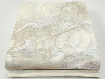平和屋着物＊夏物 六通柄袋帯 流水文 金銀糸 正絹 逸品 未使用 CAAW6974fb