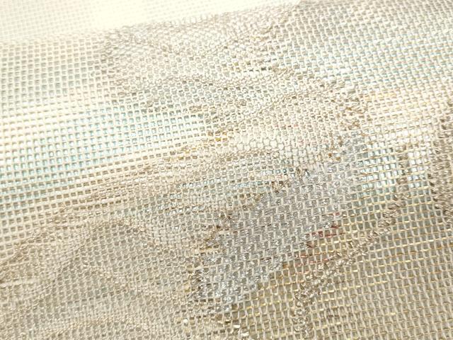 平和屋着物＊夏物 六通柄袋帯 流水文 金銀糸 正絹 逸品 未使用 CAAW6974fb
