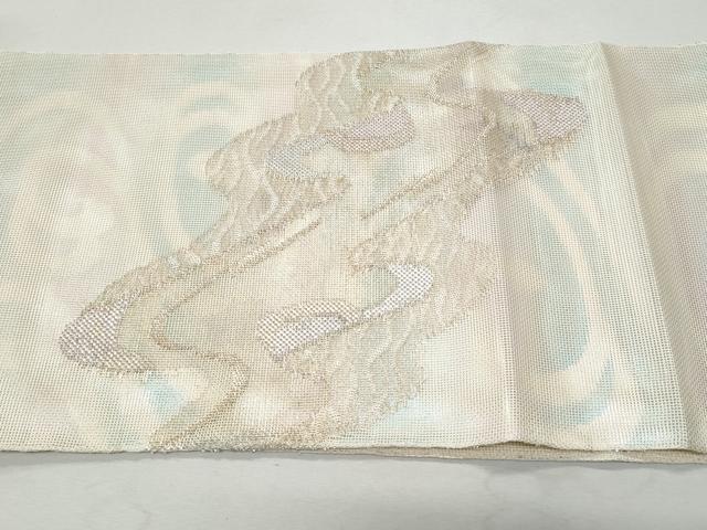 平和屋着物＊夏物 六通柄袋帯 流水文 金銀糸 正絹 逸品 未使用 CAAW6974fb