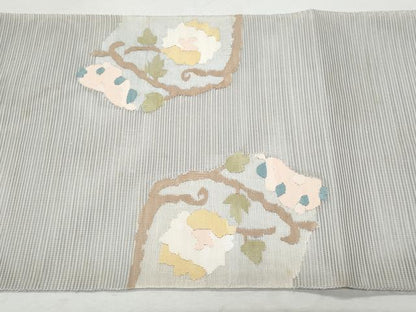 平和屋着物＊夏物 太鼓柄袋帯 絽綴れ 花唐草文 正絹 逸品 CAAW6979fb