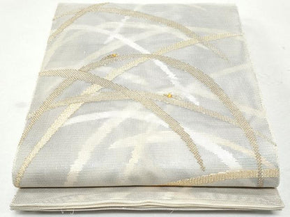 平和屋着物＊夏物 太鼓柄袋帯 芝草文 夏虫 金銀糸 正絹 逸品 CAAW6982fb