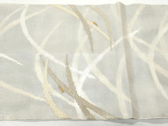 平和屋着物＊夏物 太鼓柄袋帯 芝草文 夏虫 金銀糸 正絹 逸品 CAAW6982fb