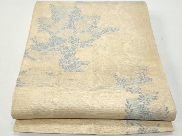 平和屋着物＊夏物 全通柄袋帯 蔦の葉文 金糸 正絹 逸品 CAAW6983fb