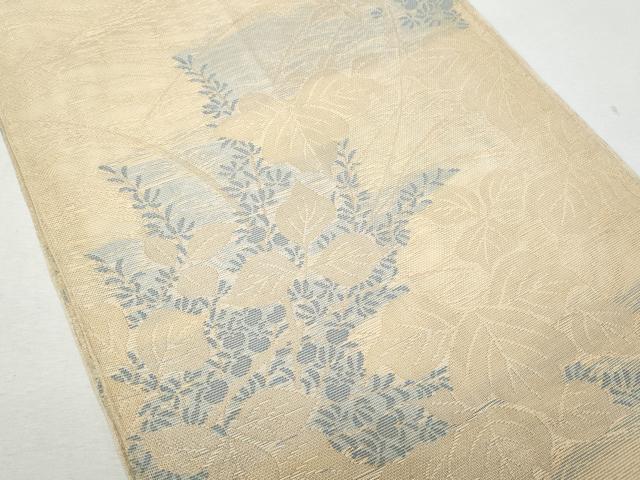 平和屋着物＊夏物 全通柄袋帯 蔦の葉文 金糸 正絹 逸品 CAAW6983fb