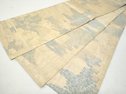 平和屋着物＊夏物 全通柄袋帯 蔦の葉文 金糸 正絹 逸品 CAAW6983fb