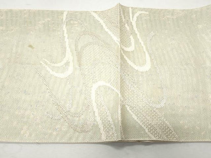 平和屋着物＊夏物 太鼓柄袋帯 流水文 金銀糸 正絹 逸品 CAAW6986fb