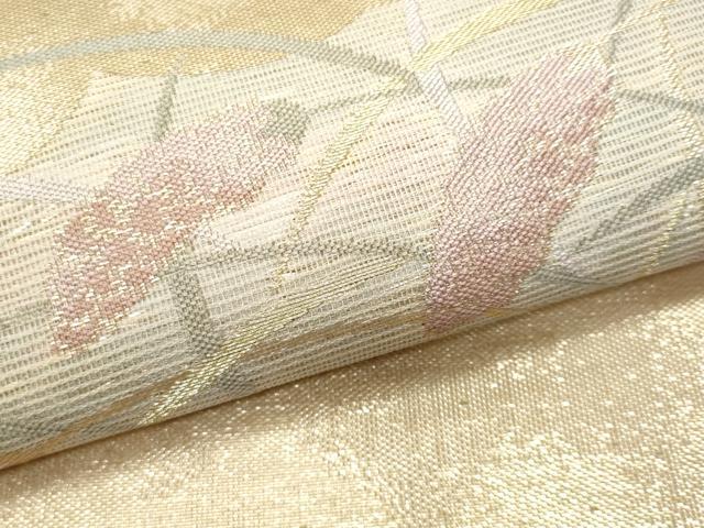 平和屋着物＊夏物 六通柄袋帯 畔道 金銀糸 正絹 逸品 CAAW6991fb