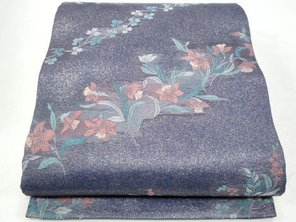 平和屋着物＊夏物 六通柄袋帯 花の万国博 金糸 正絹 逸品 未使用 CAAW7001fb