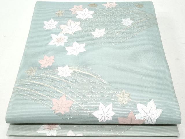 平和屋着物＊夏物 六通柄袋帯 楓 金糸 正絹 逸品 CAAW7008fb