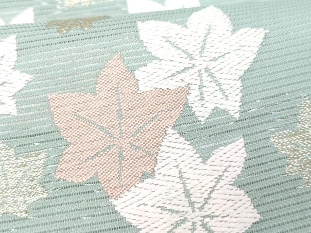 平和屋着物＊夏物 六通柄袋帯 楓 金糸 正絹 逸品 CAAW7008fb