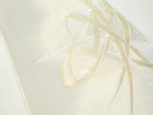 平和屋着物＊夏物 六通柄袋帯 抽象文 金銀糸 正絹 逸品 CAAW7010fb