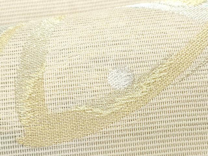 平和屋着物＊夏物 六通柄袋帯 抽象文 金銀糸 正絹 逸品 CAAW7010fb