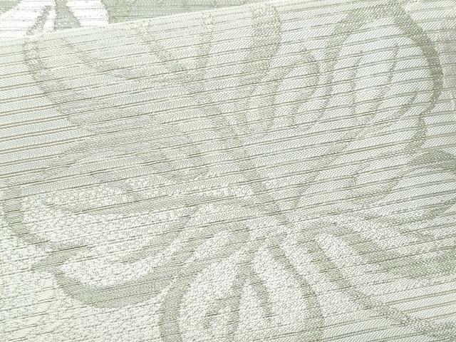 平和屋着物＊夏物 アンティーク 大正ロマン 丸帯 枝葉文 金銀糸 正絹 逸品 CAAW7012fb