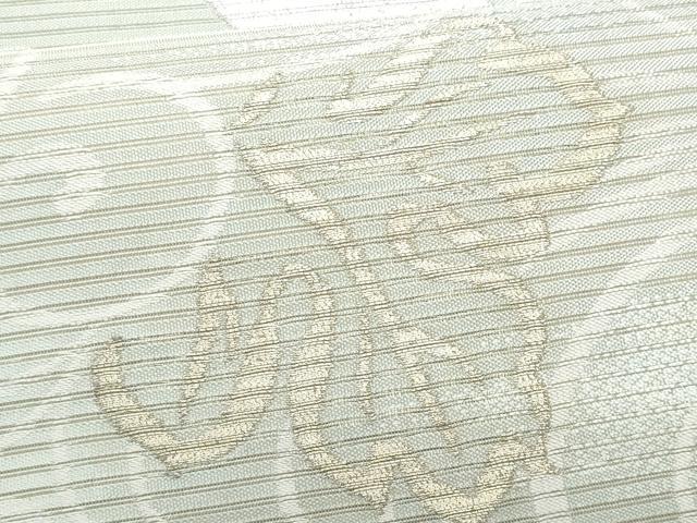 平和屋着物＊夏物 アンティーク 大正ロマン 丸帯 枝葉文 金銀糸 正絹 逸品 CAAW7012fb