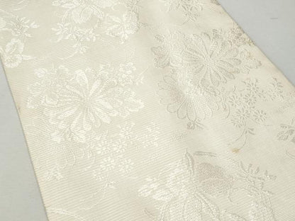 平和屋着物＊夏物 アンティーク 大正ロマン 丸帯 草花文 引き抜き帯 正絹 逸品 CAAW7013fb
