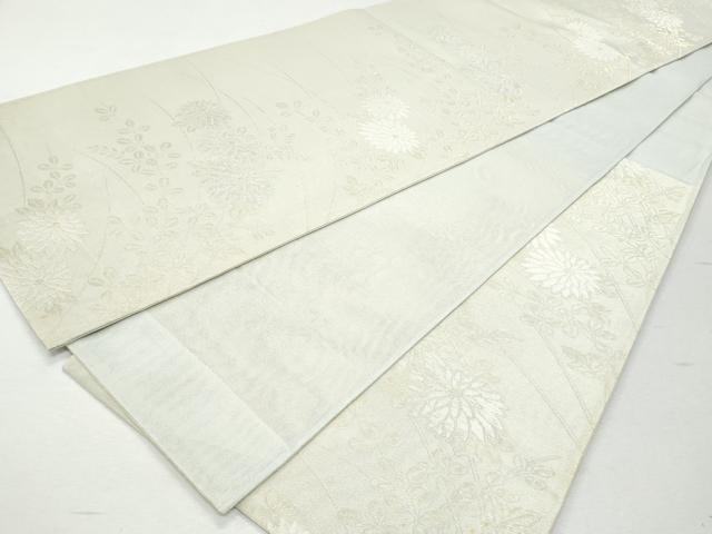 平和屋着物＊夏物 六通柄袋帯 草花文 金銀糸 正絹 逸品 CAAW7015fb