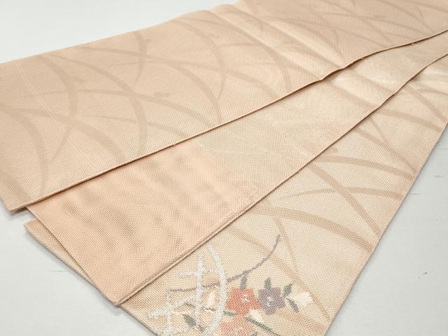 平和屋着物＊夏物 太鼓柄袋帯 桔梗 金銀糸 正絹 逸品 CAAW7022fb