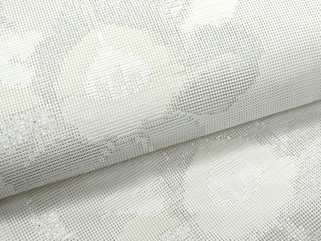 平和屋着物＊夏物 六通柄袋帯 花唐草文 銀糸 CAAW7024fb