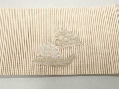 平和屋着物＊夏物 つけ帯 絽綴れ 流水籬文 金銀糸 正絹 逸品 CAAW7034fb