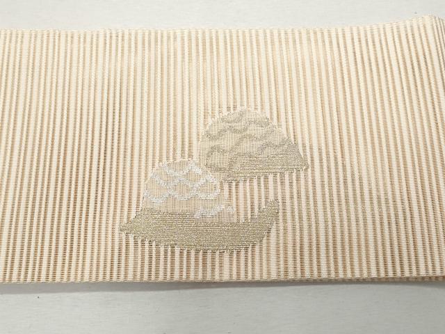 平和屋着物＊夏物 つけ帯 絽綴れ 流水籬文 金銀糸 正絹 逸品 CAAW7034fb