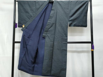 平和屋着物■男性　紬　100亀甲　総詰め　正絹　逸品　CAAW7176fb