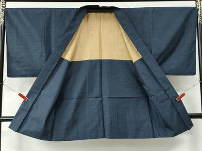 平和屋着物●男性 本場大島紬 アンサンブル 吉祥文 正絹 逸品 CAAW7201yc