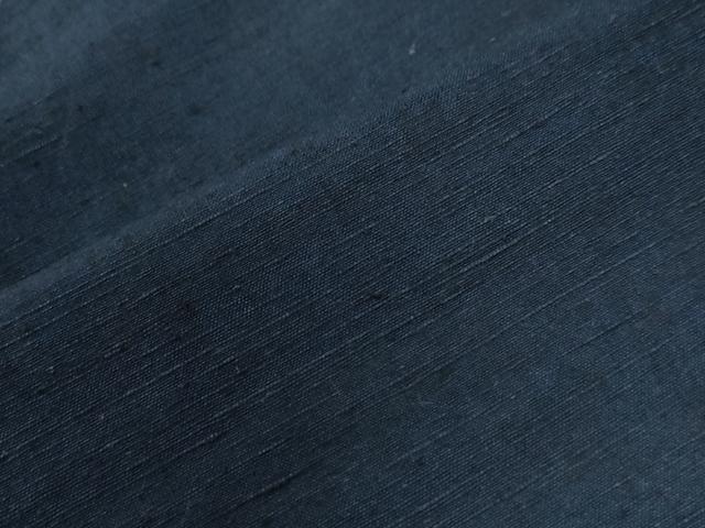 平和屋着物●男性 紬 アンサンブル 色無地 濃藍色 正絹 逸品 未使用 CAAW7217yc