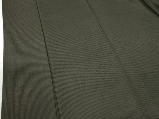 平和屋着物●男性 紬 アンサンブル 縞 黒地 正絹 逸品 CAAW7230yc