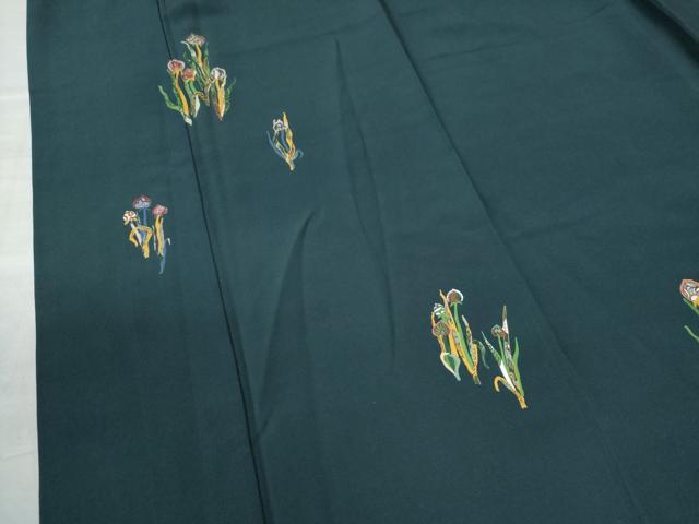 平和屋着物●訪問着 手描き 葵草花文 正絹 逸品 CAAW7263yc