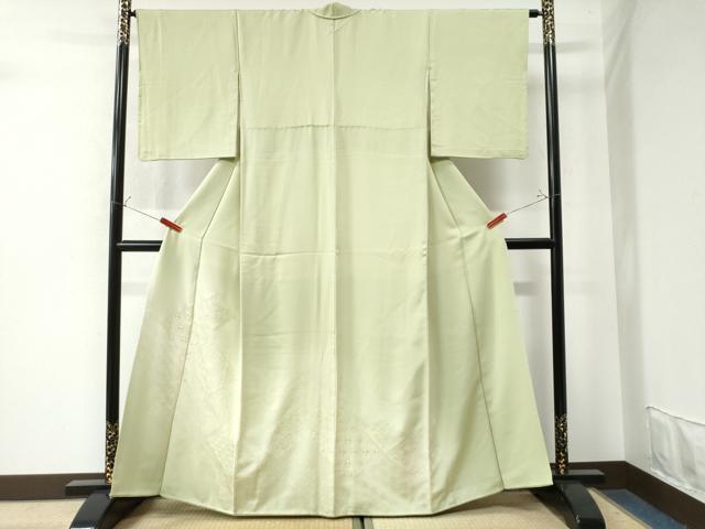 平和屋着物●色留訪問着　総刺繍　菱吉祥文　暈し染め　正絹　逸品　CAAW7271yc