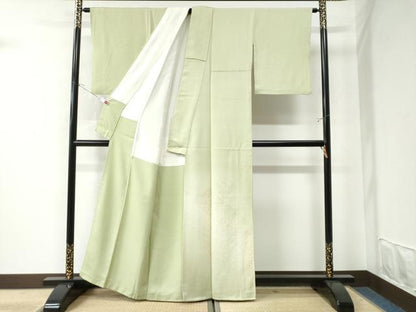 平和屋着物●色留訪問着　総刺繍　菱吉祥文　暈し染め　正絹　逸品　CAAW7271yc