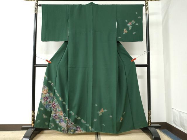 平和屋着物●訪問着 花鳥文 金彩 正絹 逸品 CAAW7294yc