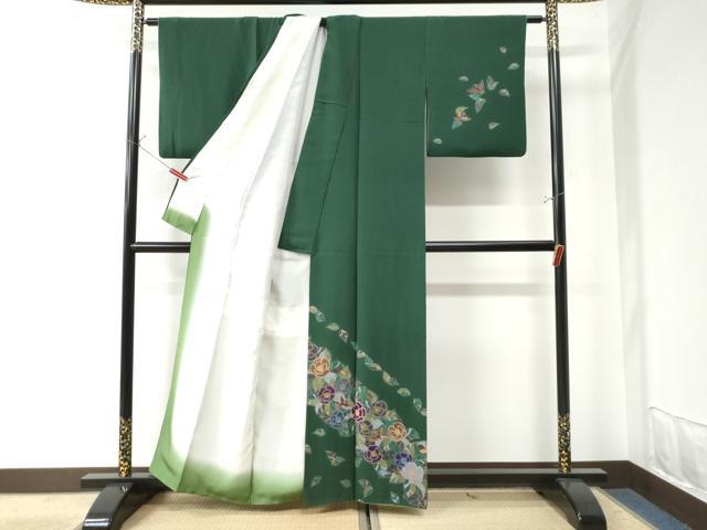 平和屋着物●訪問着 花鳥文 金彩 正絹 逸品 CAAW7294yc