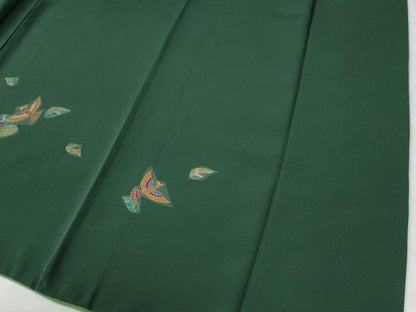 平和屋着物●訪問着 花鳥文 金彩 正絹 逸品 CAAW7294yc